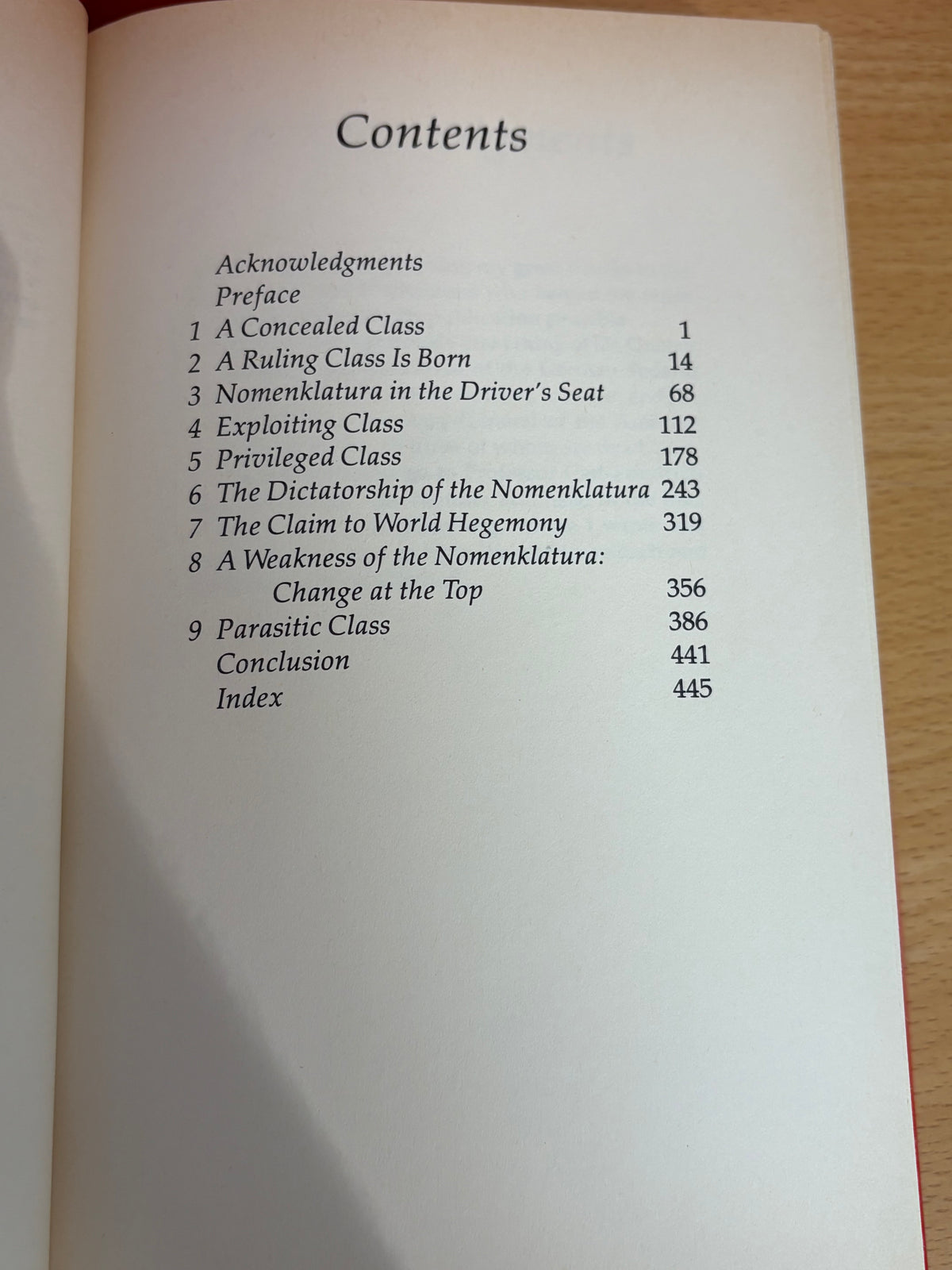 Nomenklatura: Anatomy of the Soviet Ruling Class by Michael Voslensky
