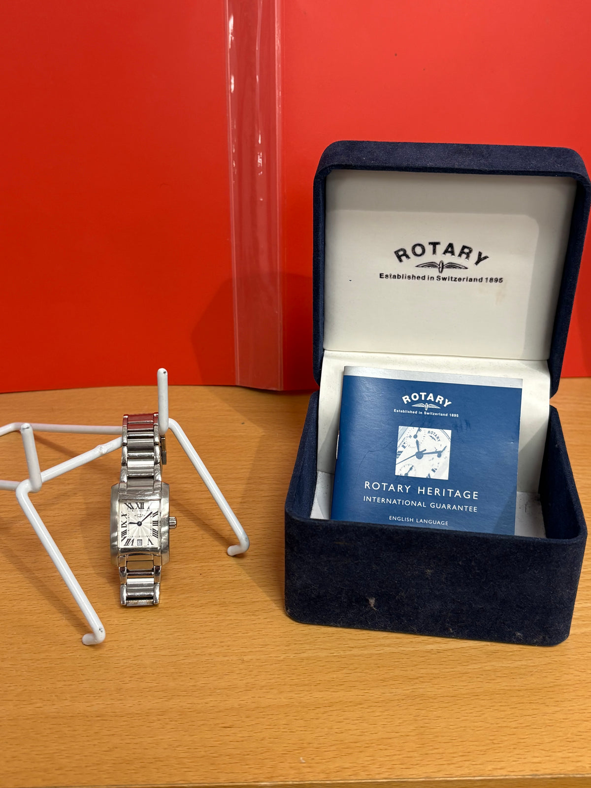 Rotary Wristwatch with Case (Untested)