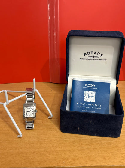 Rotary Wristwatch with Case (Untested)