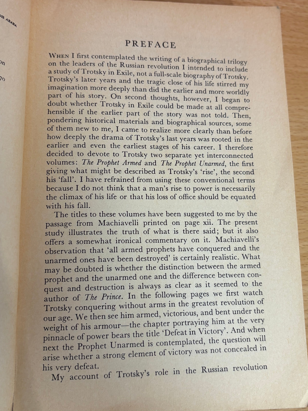 The Prophet Armed: Trotsky 1879-1921 by Isaac Deutscher