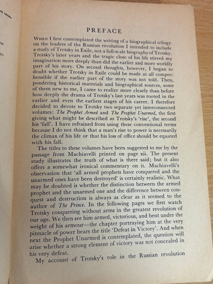 The Prophet Armed: Trotsky 1879-1921 by Isaac Deutscher