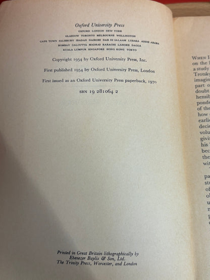 The Prophet Armed: Trotsky 1879-1921 by Isaac Deutscher