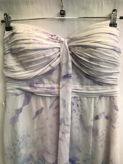 Lipsy Purple and Blue Maxi Occasion Dress, Size UK 18, BNWT