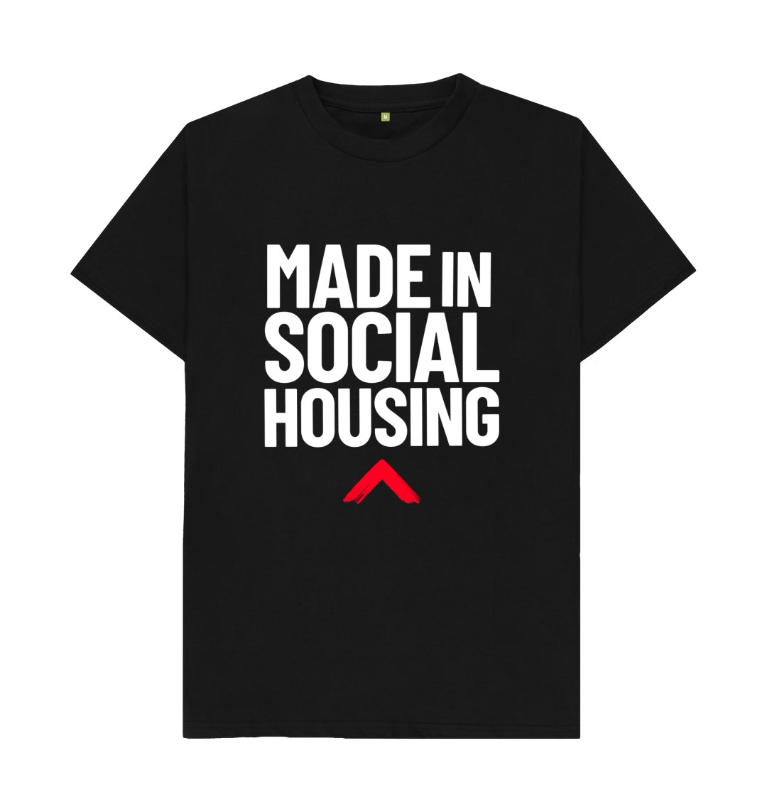 Black Made in Social Housing Black T-shirt