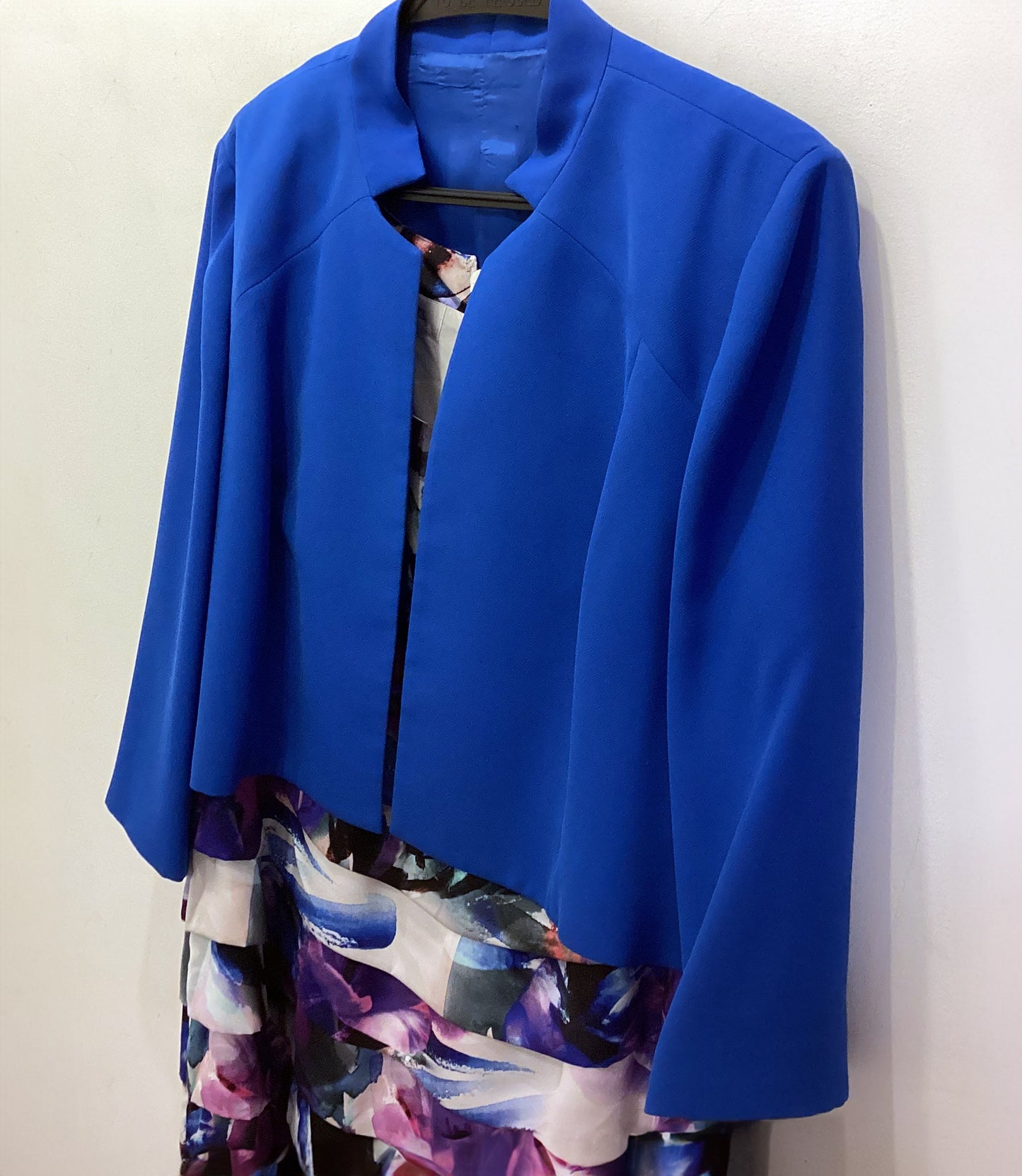 Condici Blue Mother of the Bride Outfit - Dress, Jacket & Fascinator