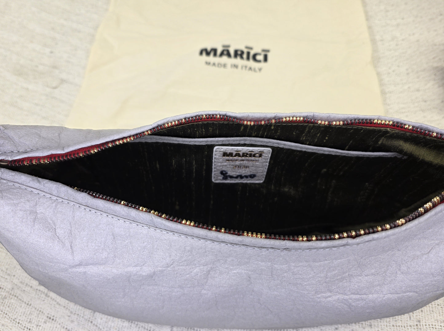 Marici Italian 100% Plant-Based Light Grey Handbag