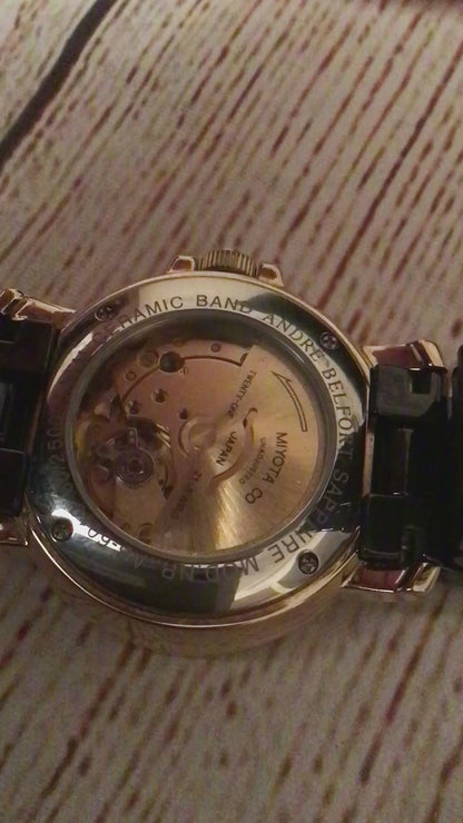 Andre Belfort Sapphire Black AB-6010 Automatic 21 Jewels Watch