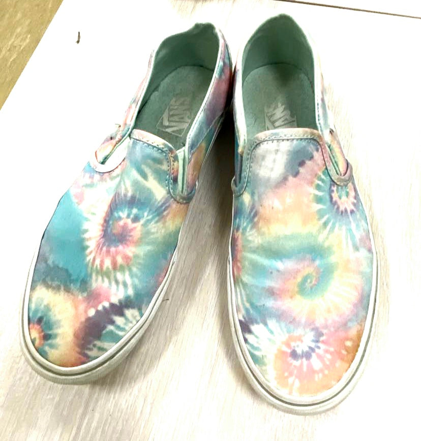 Tye Dye Off The Wall Vintage Vans Uk Size 6