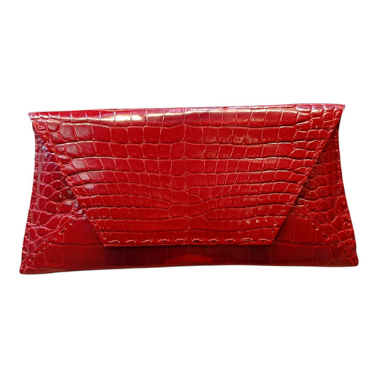 VBH Manila Red Leather Clutch Bag