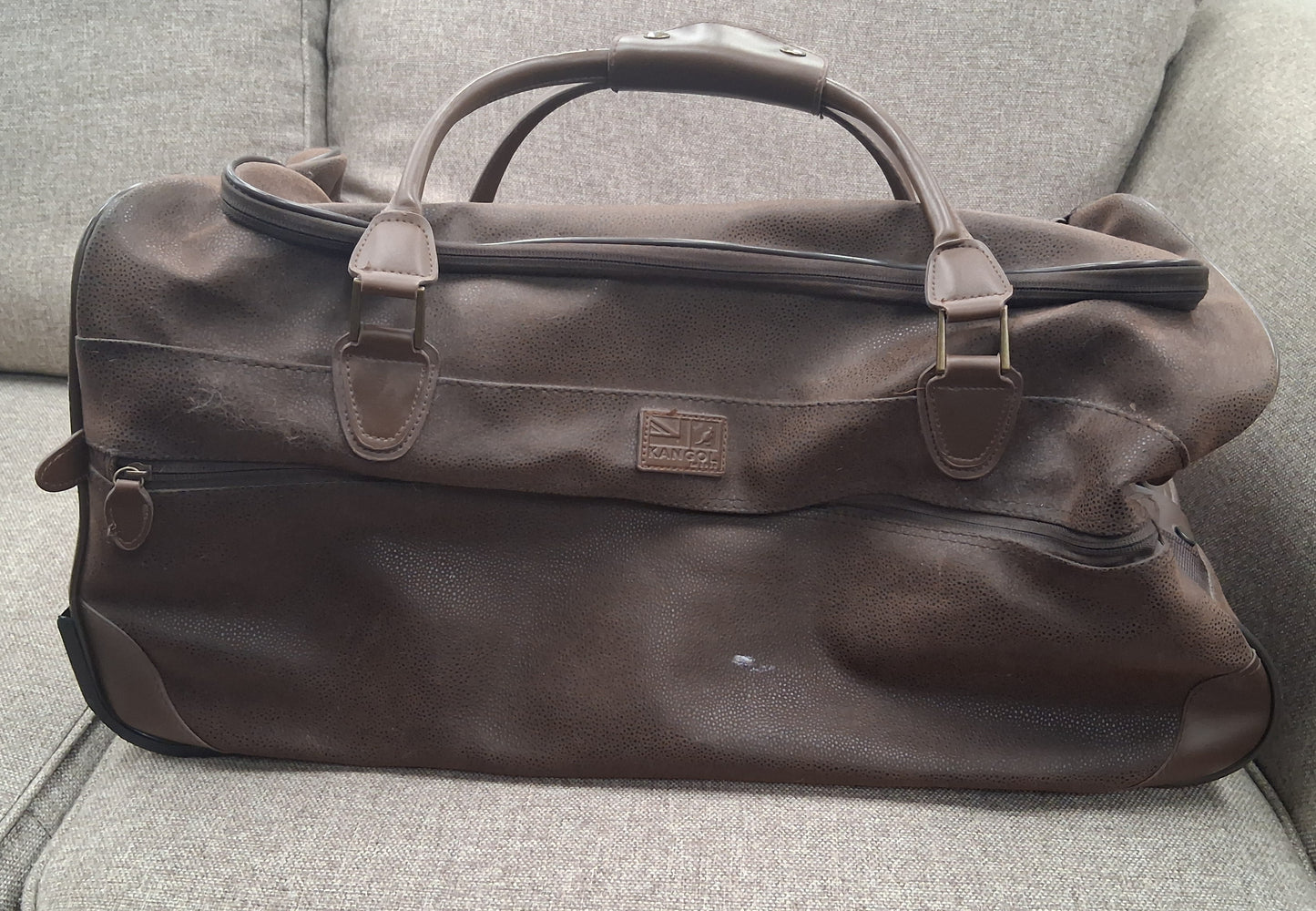Kangol Brown Overnight Brown Travel Bag