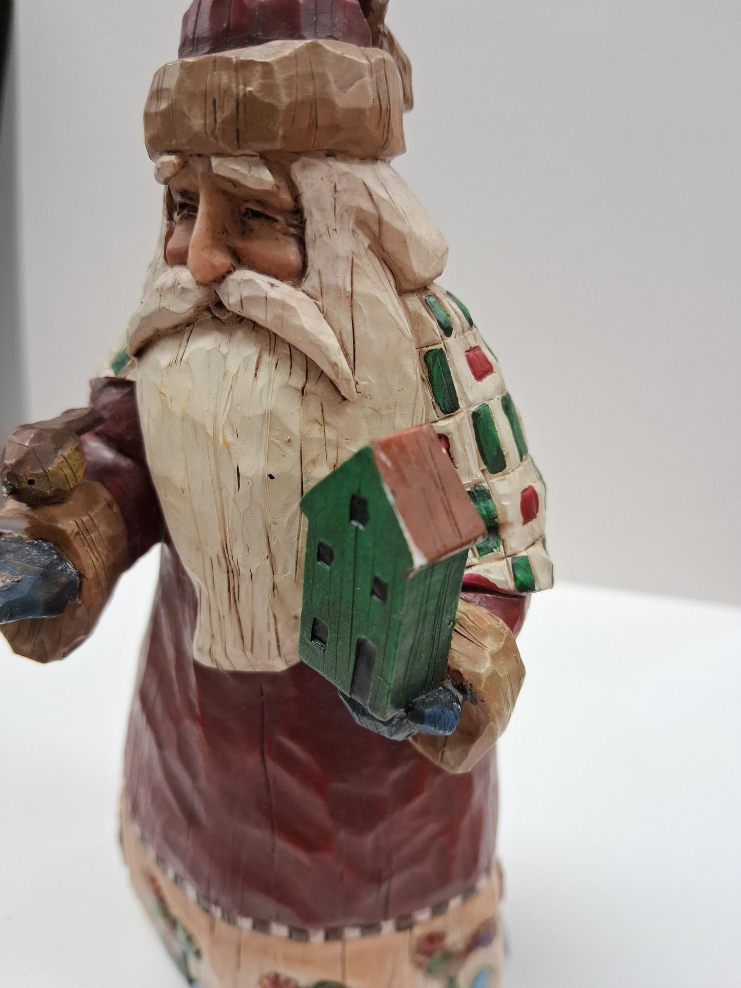 Jim Shore 2002 Heartwood Creek Santa With Birds Ornament