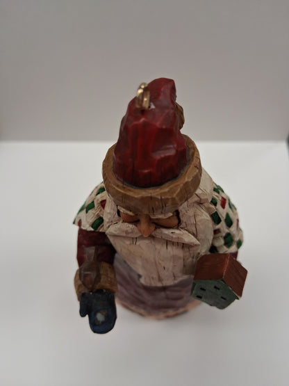 Jim Shore 2002 Heartwood Creek Santa With Birds Ornament