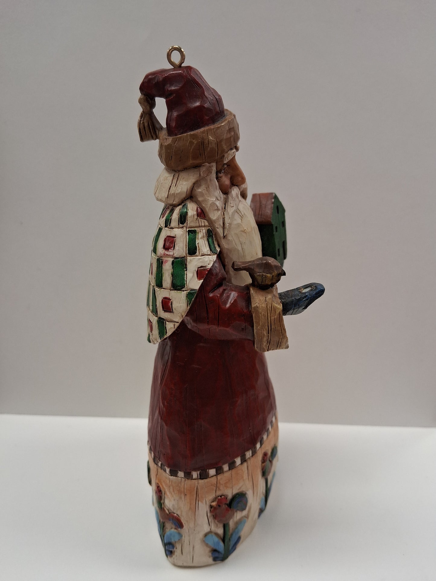 Jim Shore 2002 Heartwood Creek Santa With Birds Ornament