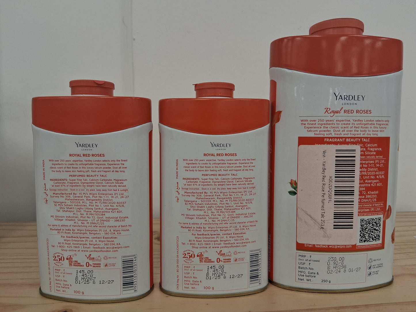 Yardley Perfumed Fragrant Beauty Talc Bundle 9 Tins
