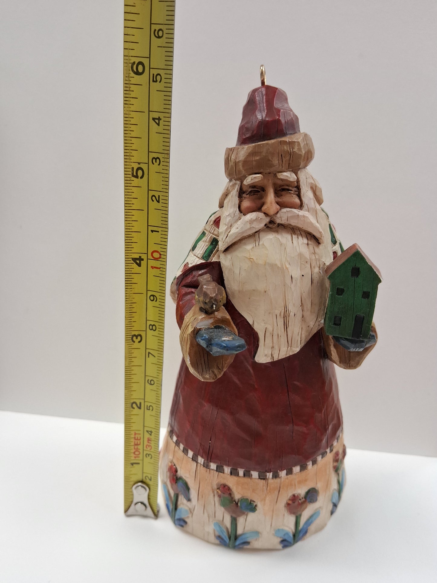 Jim Shore 2002 Heartwood Creek Santa With Birds Ornament