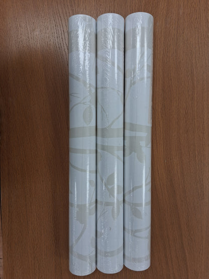 3 Rolls Laura Ashley Wallpaper Cottonwood Pearlescent White