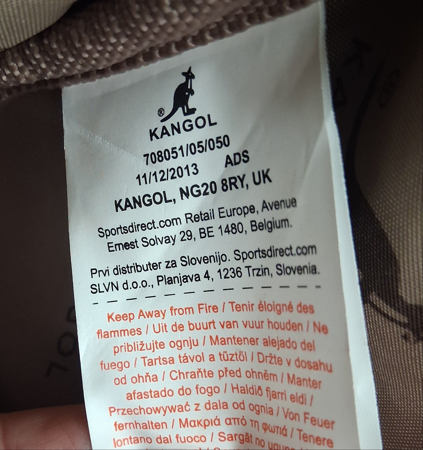 Kangol Brown Overnight Brown Travel Bag