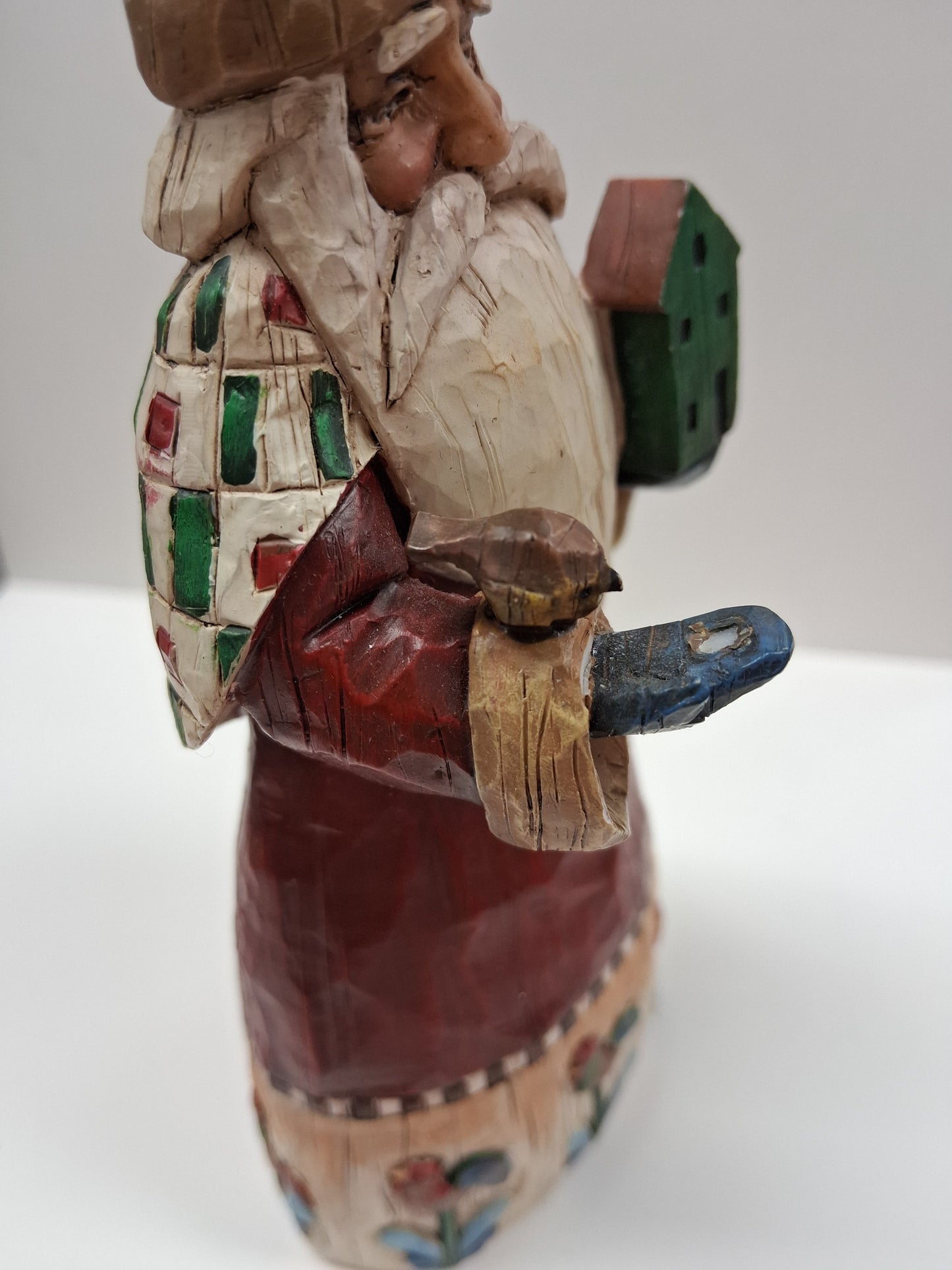 Jim Shore 2002 Heartwood Creek Santa With Birds Ornament