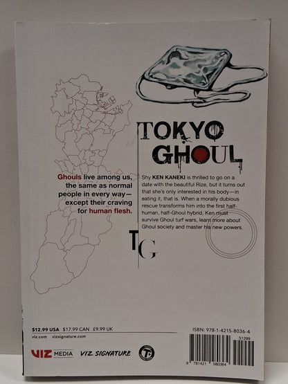 Tokyo Ghoul 1 By Sui Ishida Manga Comic Book