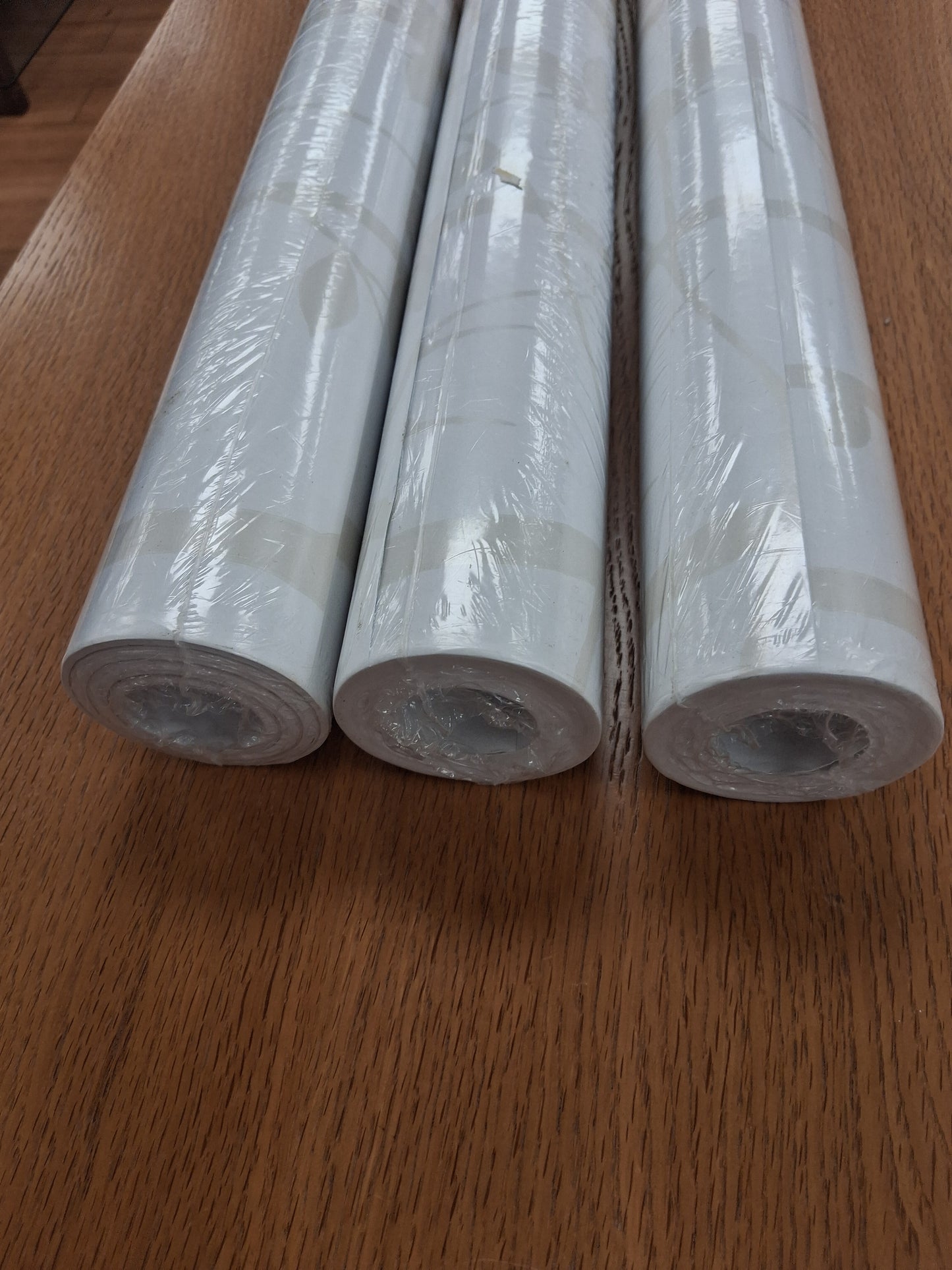 3 Rolls Laura Ashley Wallpaper Cottonwood Pearlescent White