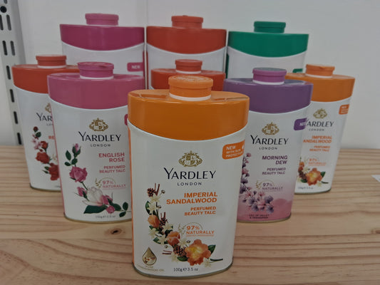 Yardley Perfumed Fragrant Beauty Talc Bundle 9 Tins