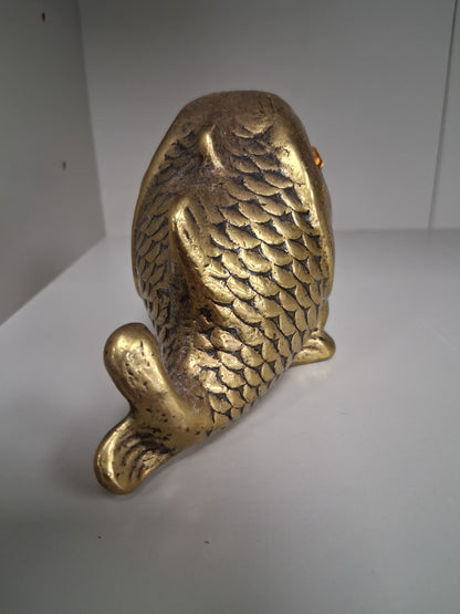 Vintage Brass Fish Ash Tray