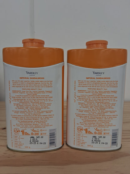 Yardley Perfumed Fragrant Beauty Talc Bundle 9 Tins
