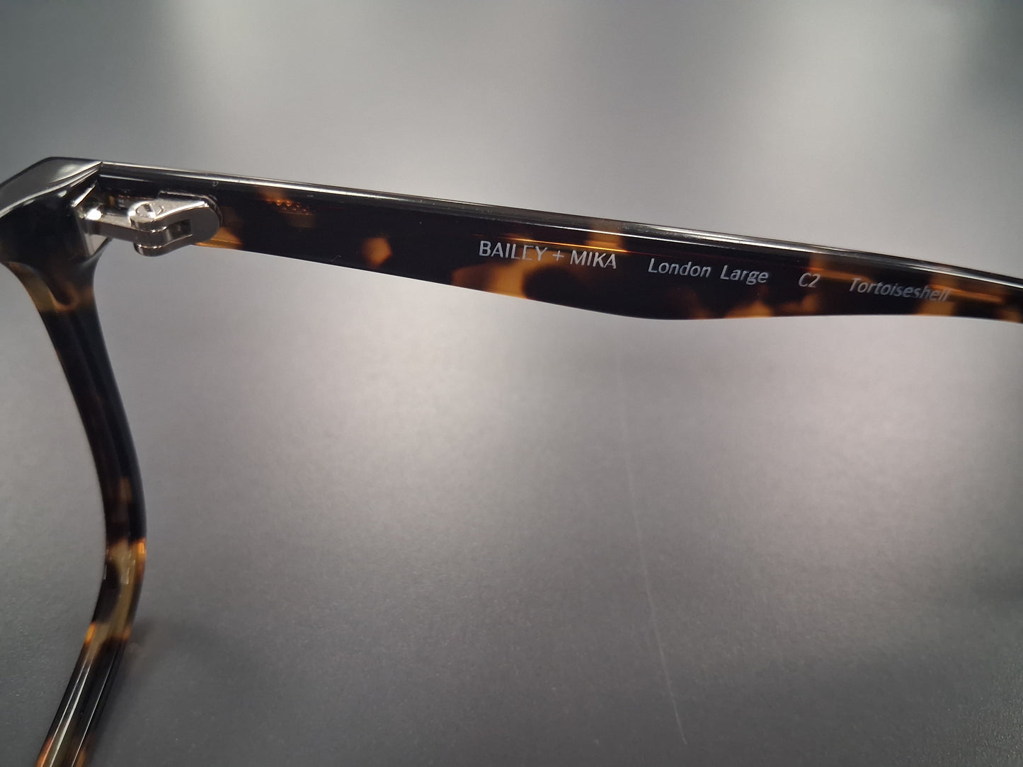 Bailey + Mika London Large Tortoiseshell Full Frame Glasses Frames