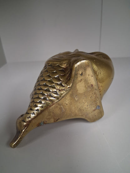 Vintage Brass Fish Ash Tray