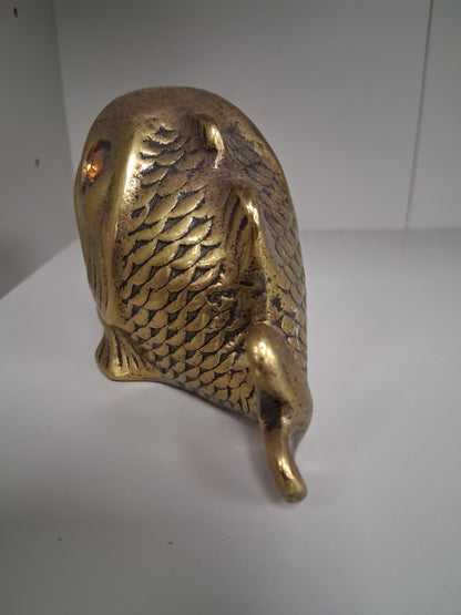 Vintage Brass Fish Ash Tray