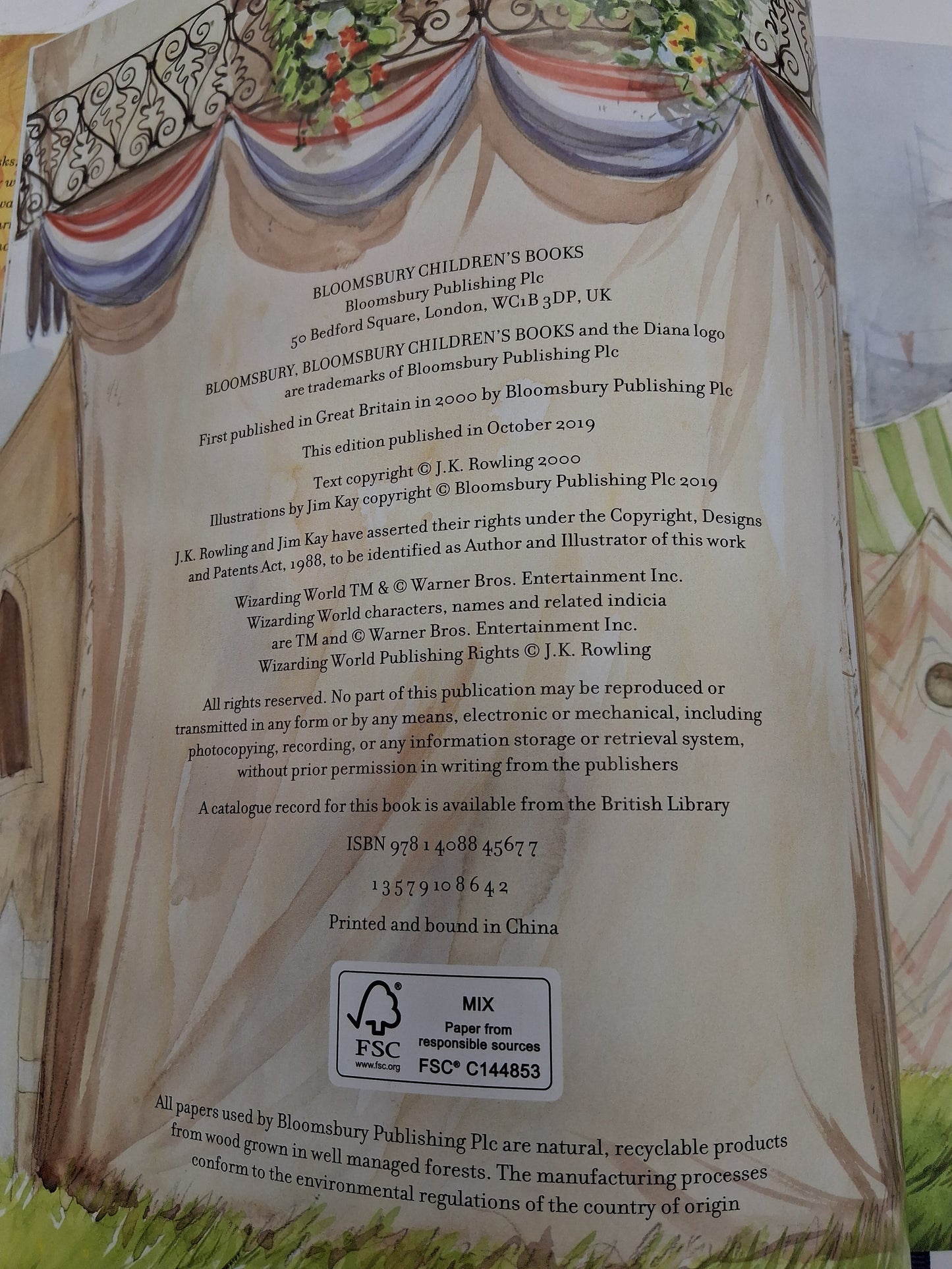 Harry Potter And The Goblet Of Fire 2019 Large Hardback Book