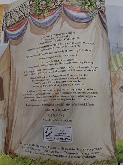 Harry Potter And The Goblet Of Fire 2019 Large Hardback Book