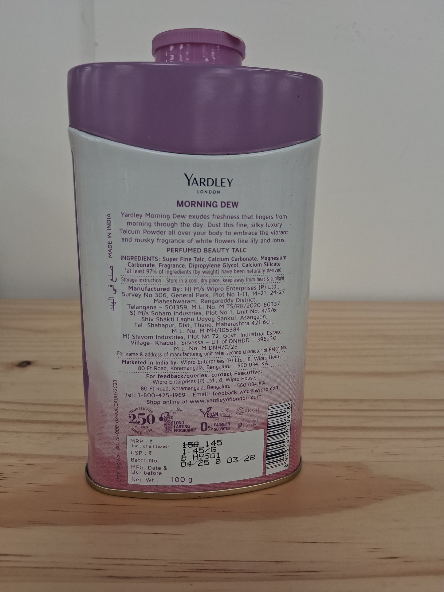 Yardley Perfumed Fragrant Beauty Talc Bundle 9 Tins
