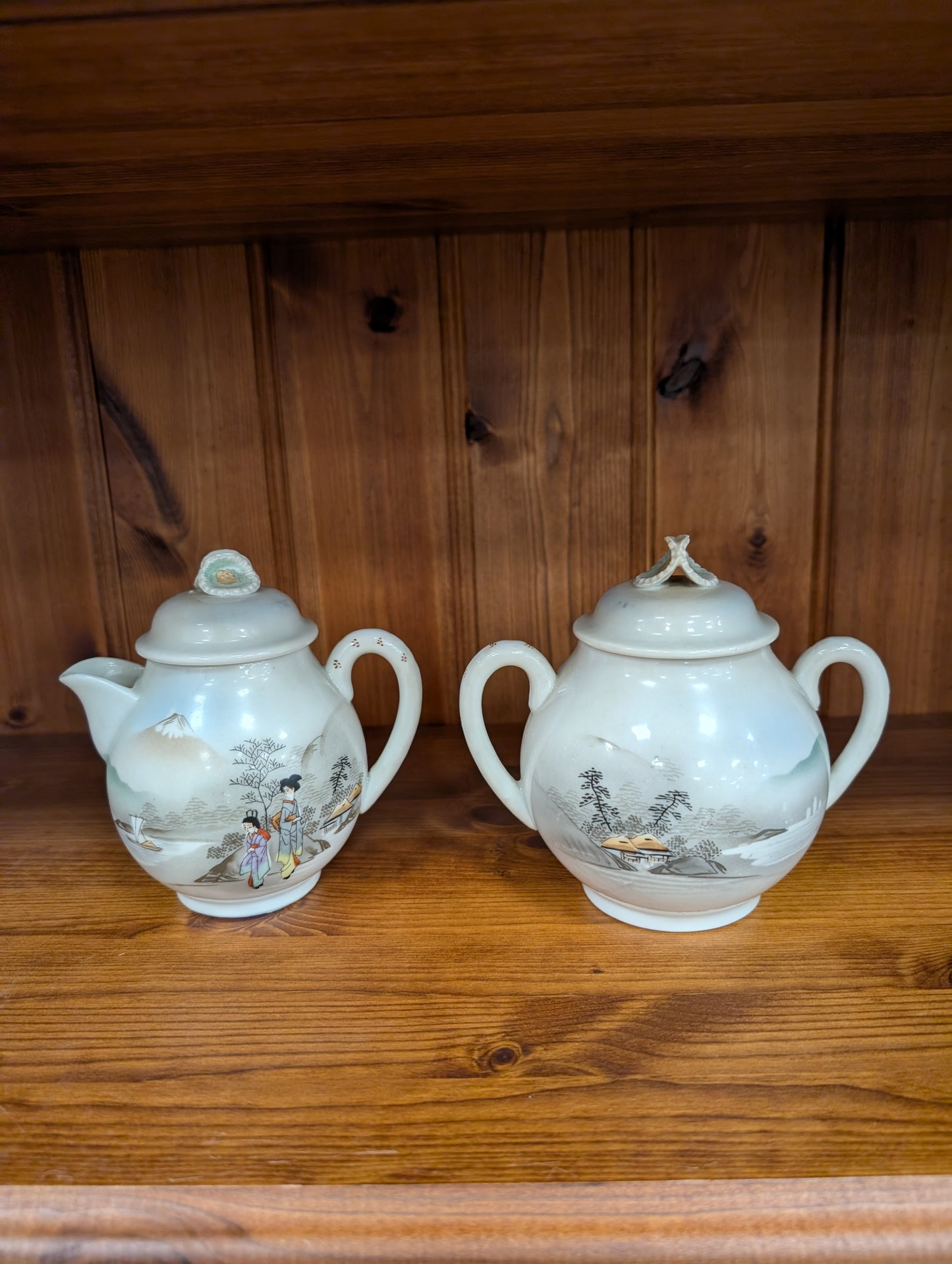 Vintage Japanese Porcelain Tea Set - 24 Piece