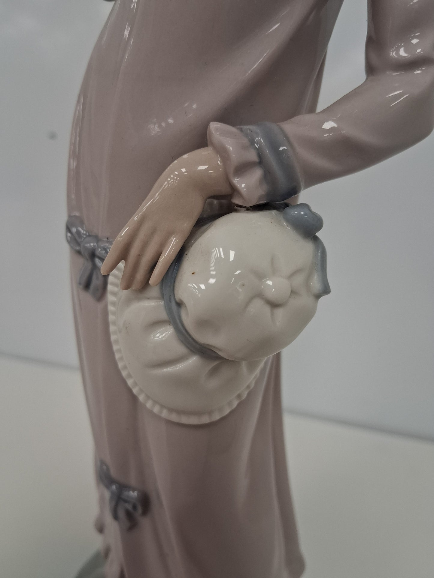 Nao Lladro Lady With Fan Rare Retired 1980 Figurine
