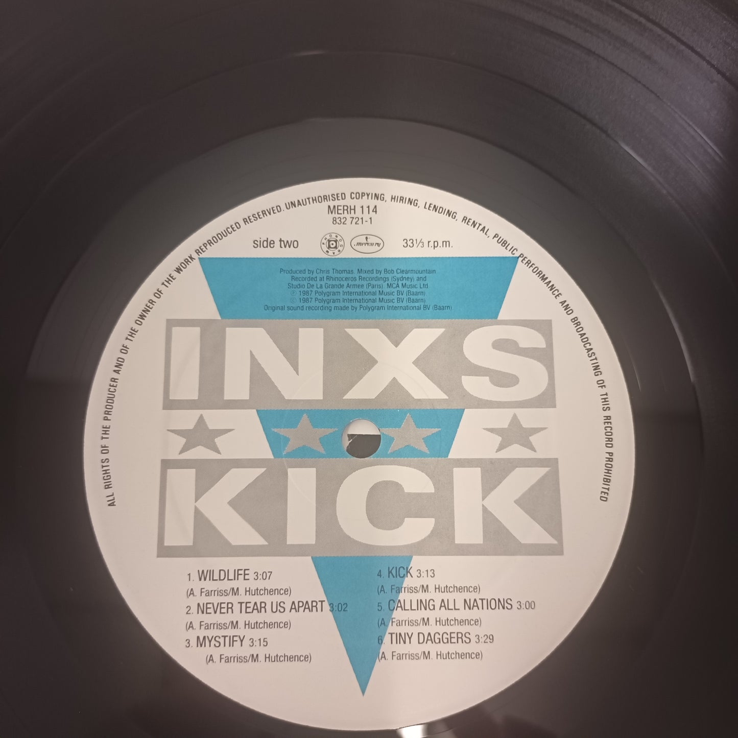 INXS Kick Vinyl MERH 114