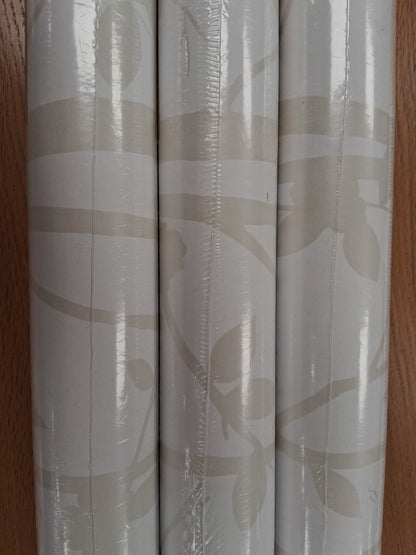 3 Rolls Laura Ashley Wallpaper Cottonwood Pearlescent White