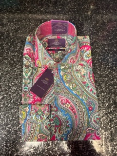 Curtis Hawes & Curtis London Slim Fit Colourful Shirt