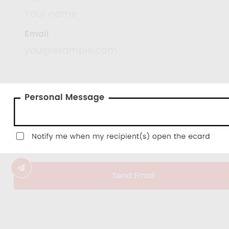 Copy reads: Personal message