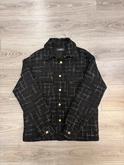 Amiri Black Patterned Men's Jacket Size Oversized XS (UK 34)