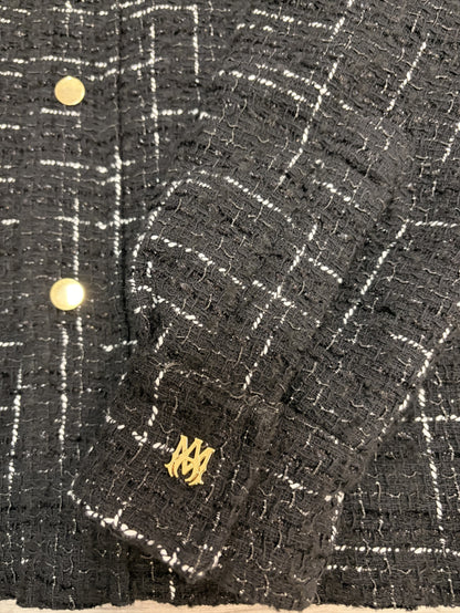 Amiri Black Patterned Men's Jacket Size Oversized XS (UK 34)