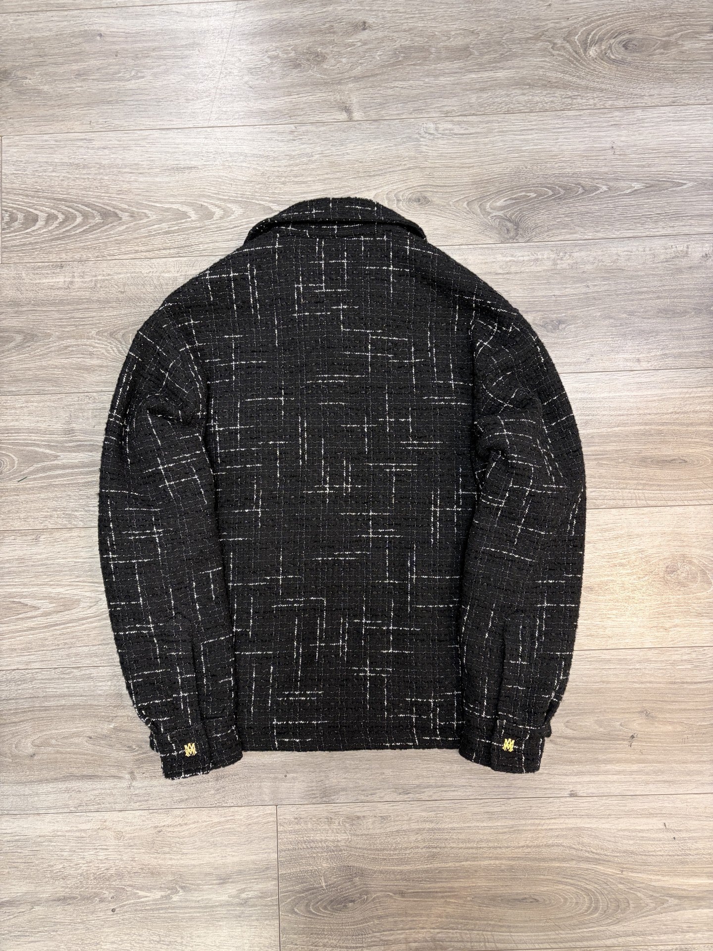Amiri Black Patterned Men's Jacket Size Oversized XS (UK 34)