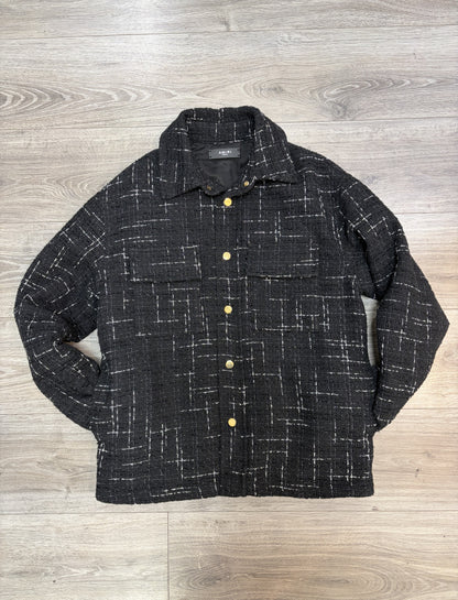 Amiri Black Patterned Men's Jacket Size Oversized XS (UK 34)