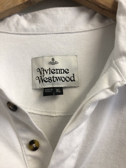 Vivienne Westwood White Logo Polo Shirt