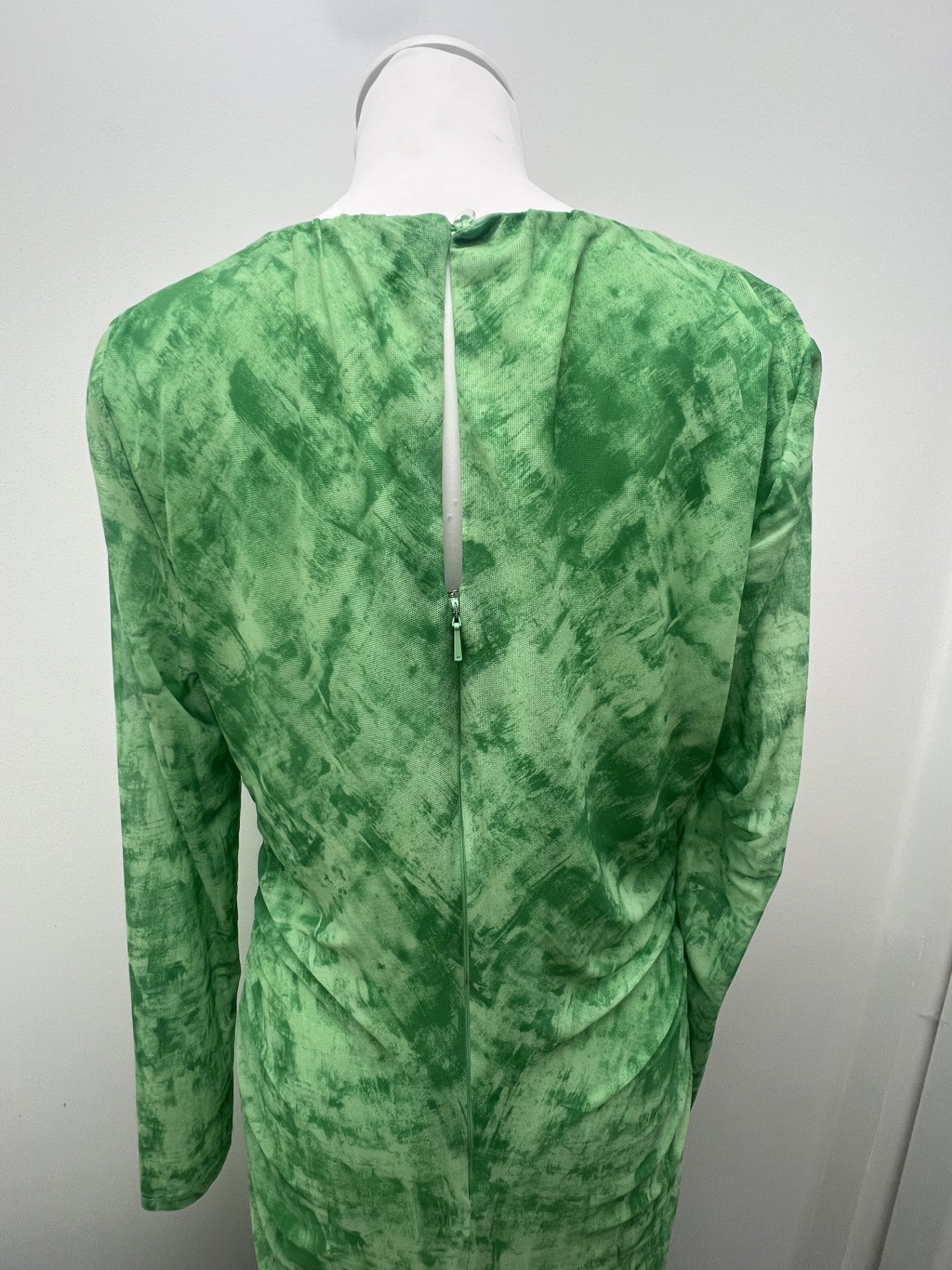 Whistles Green Mesh Dress Size 16 BNWT
