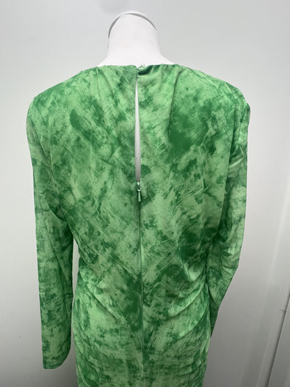 Whistles Green Mesh Dress Size 16 BNWT