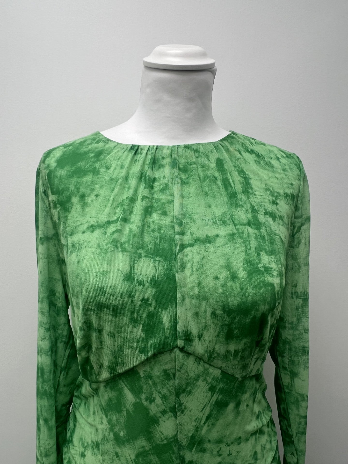 Whistles Green Mesh Dress Size 16 BNWT
