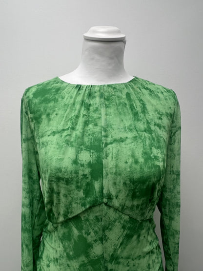 Whistles Green Mesh Dress Size 16 BNWT