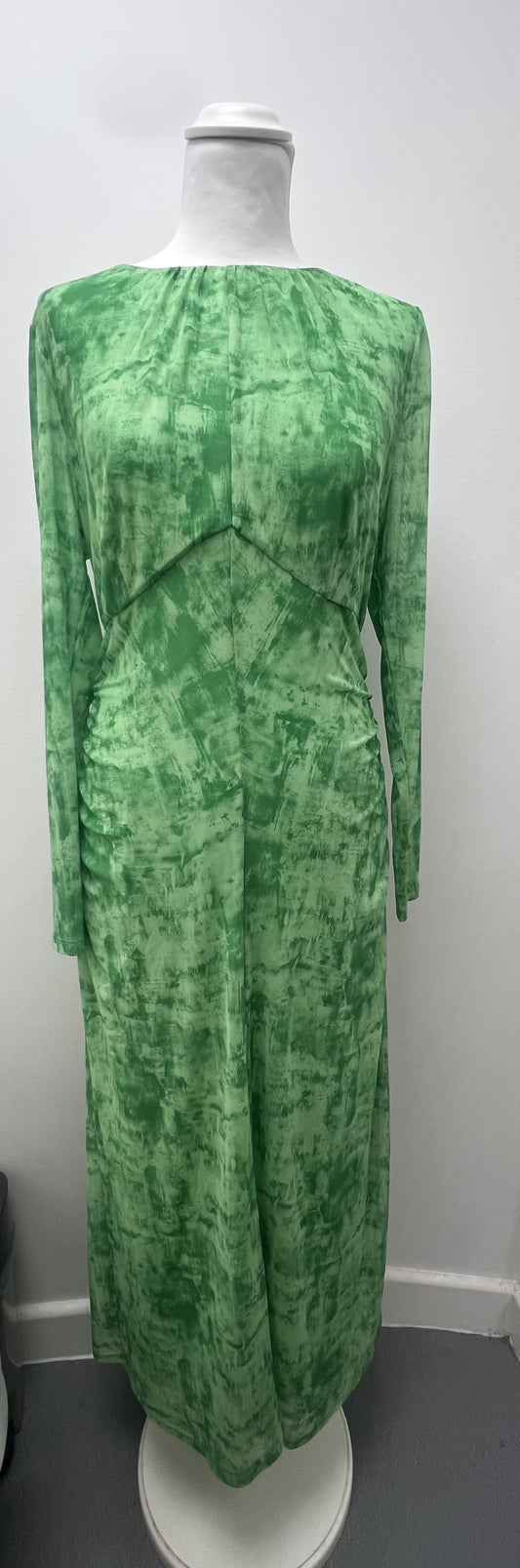 Whistles Green Mesh Dress Size 16 BNWT