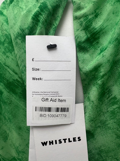 Whistles Green Mesh Dress Size 16 BNWT
